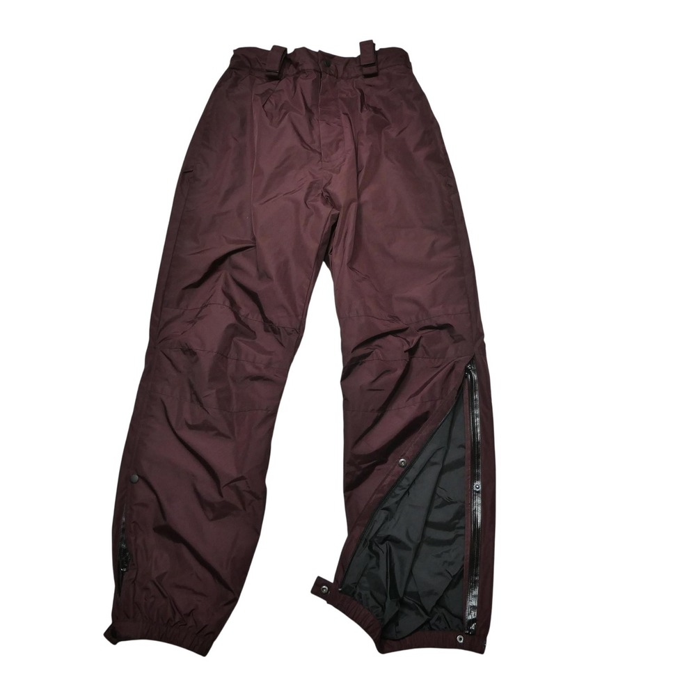 Spiewak Rain Pants Mens‎ M Red Nylon Waterproof Zip Leg Lined Ski Snow Hiking